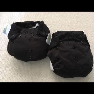 Two EUC BumGenius Freetime cloth diapers